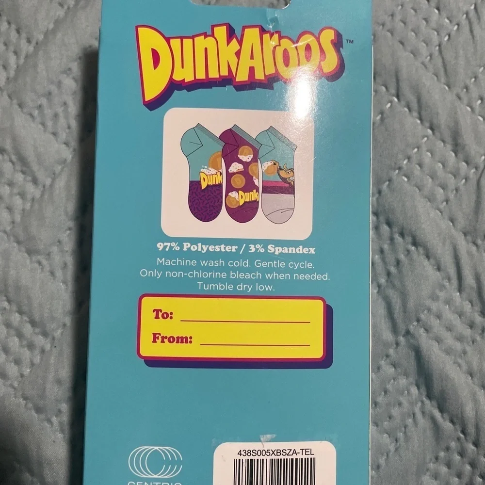 Dunkaroos no show socks shoe size 4-10 new in package.